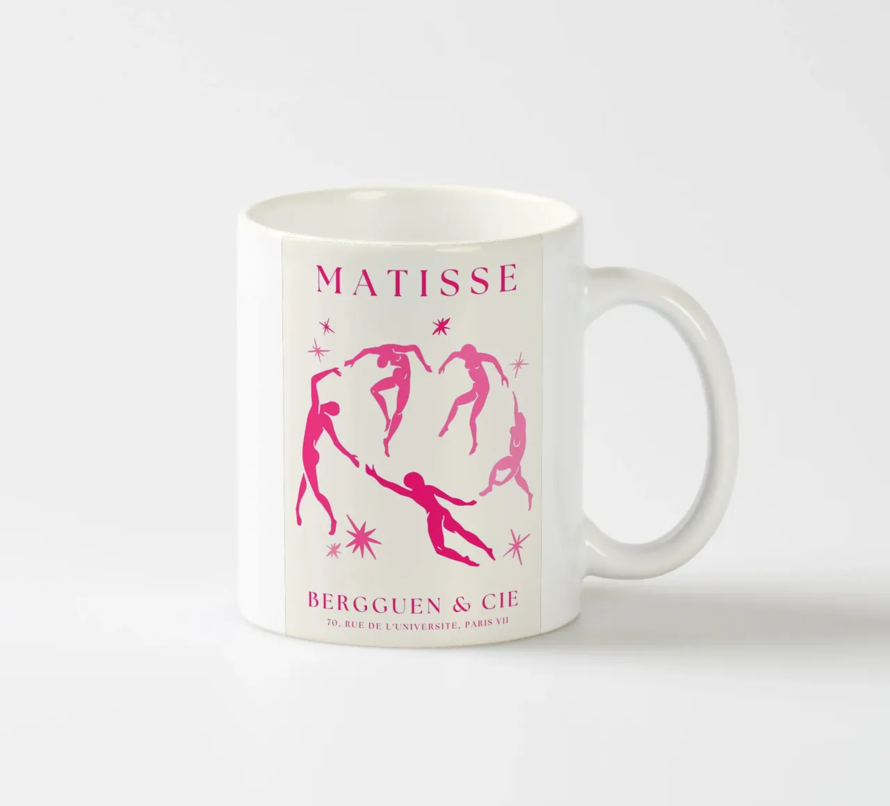 Henri Matisse rosa Tagliati uomini danzanti tazza in ceramica da pdigitalprints