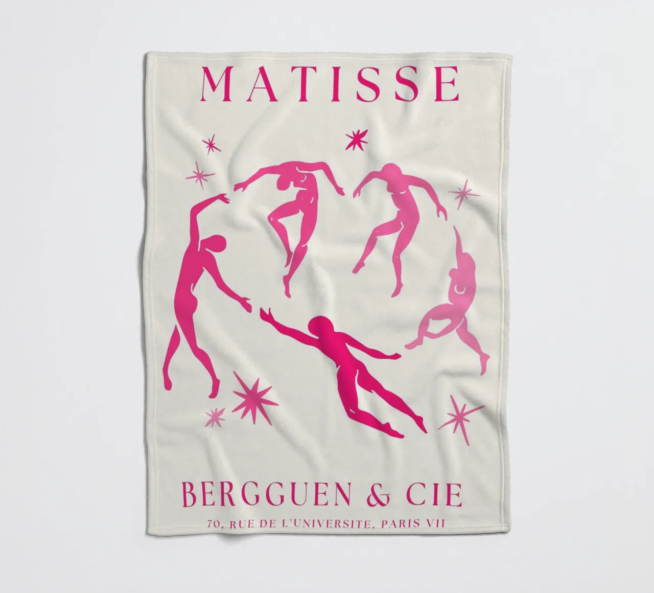 Henri Matisse rosa Tagliati uomini danzanti coperta in pile da pdigitalprints