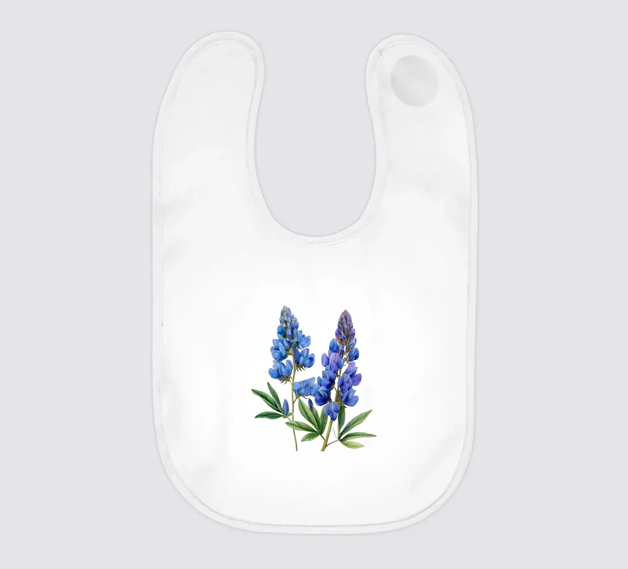 Falso fiore indaco 3 bavaglino da Bold Blooms