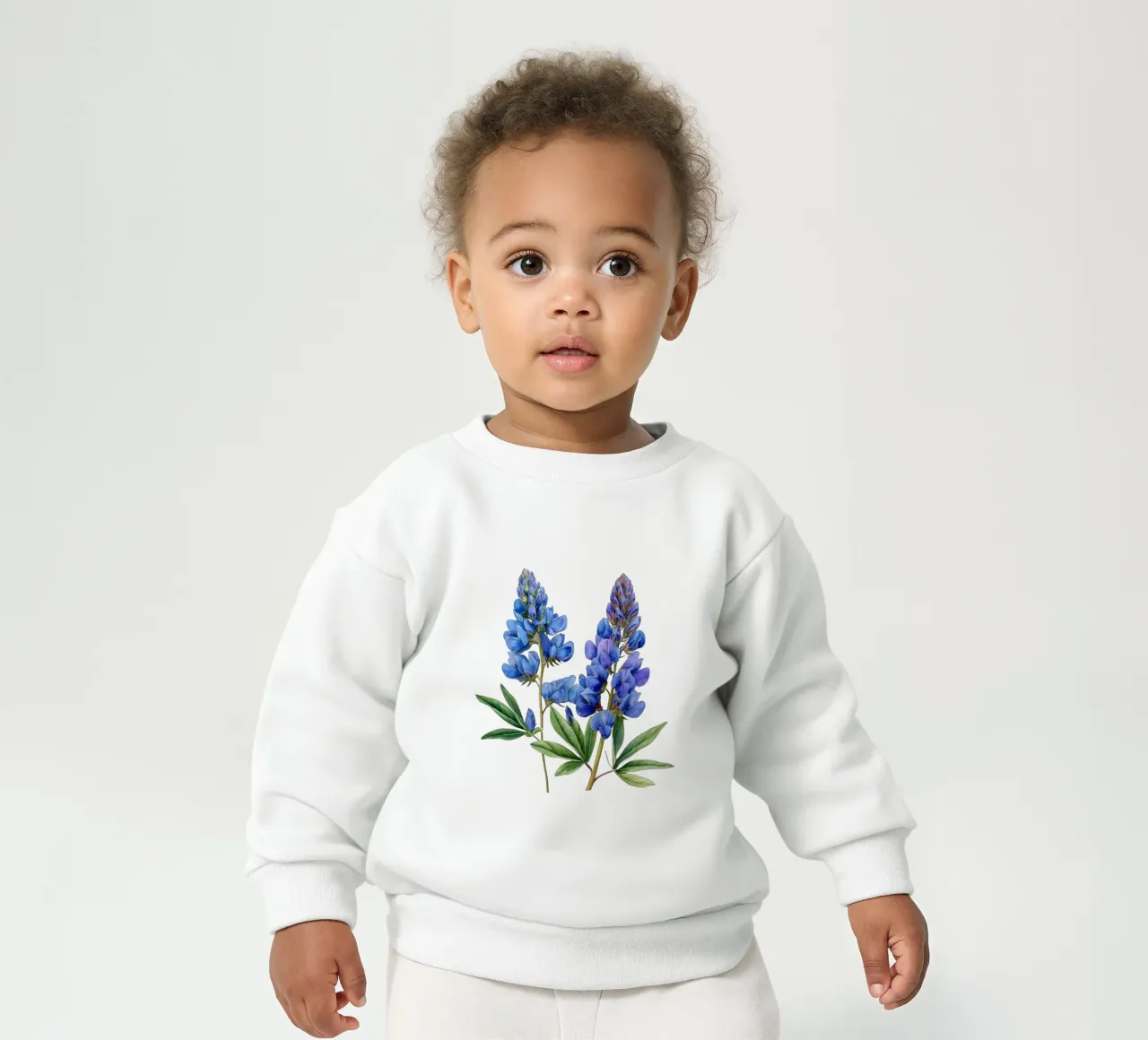 Falso fiore indaco 3 felpa neonato da Bold Blooms