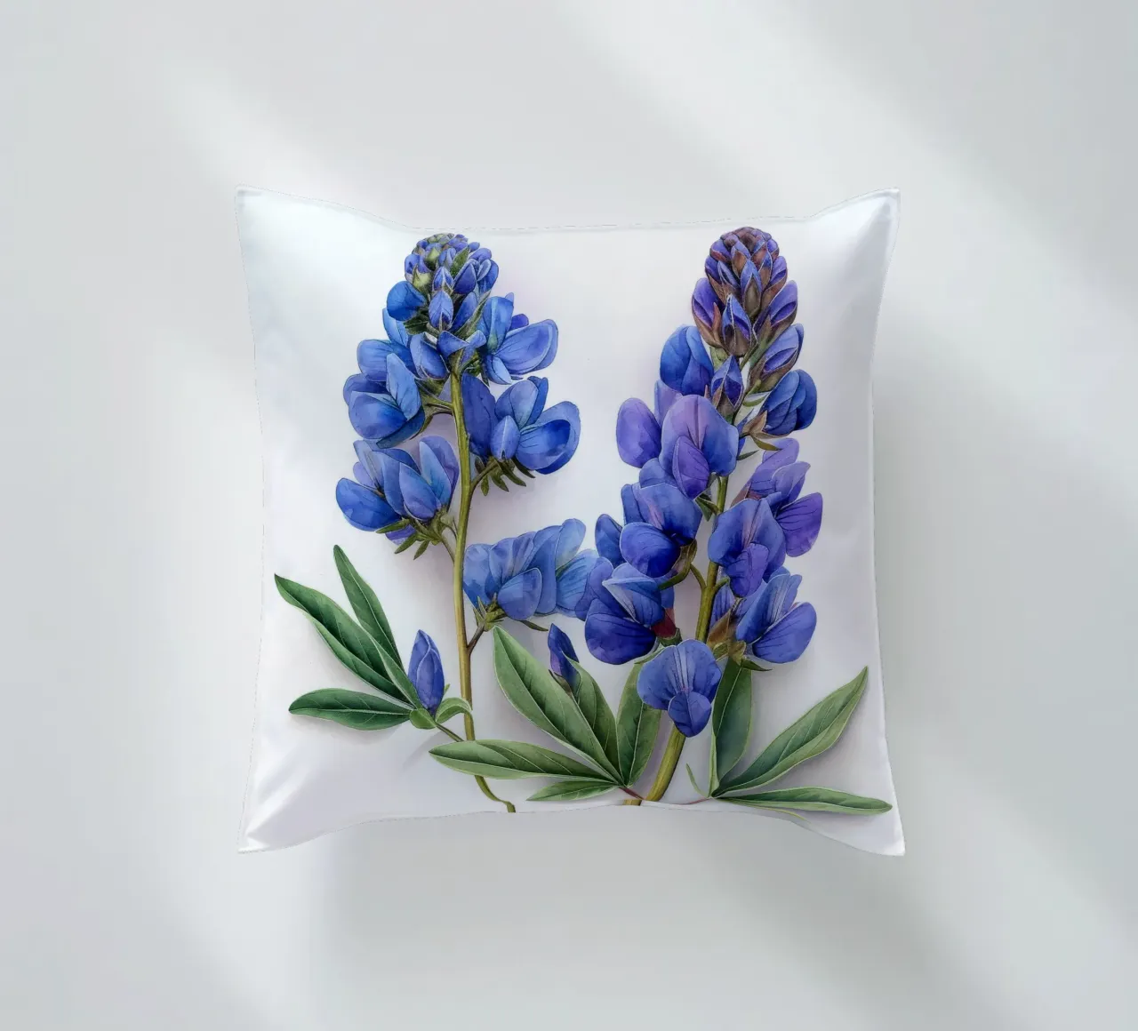 Falso fiore indaco 3 cuscino da Bold Blooms