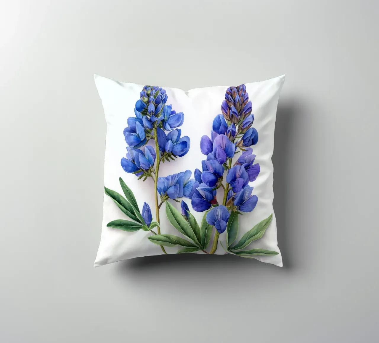 Falso fiore indaco 3 cuscino da Bold Blooms