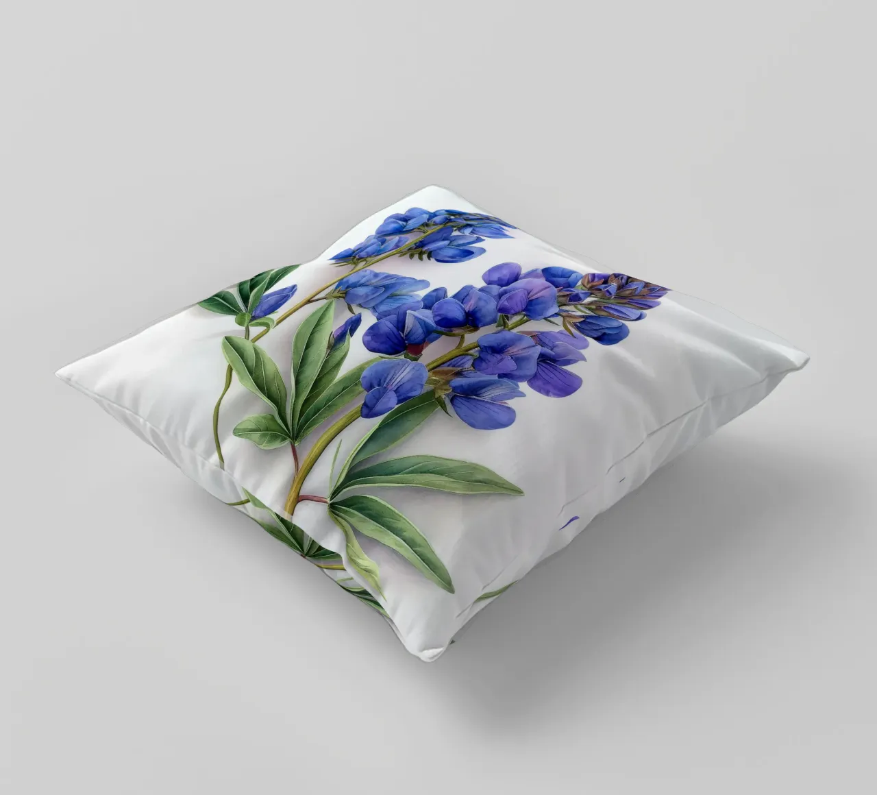 Falso fiore indaco 3 cuscino da Bold Blooms