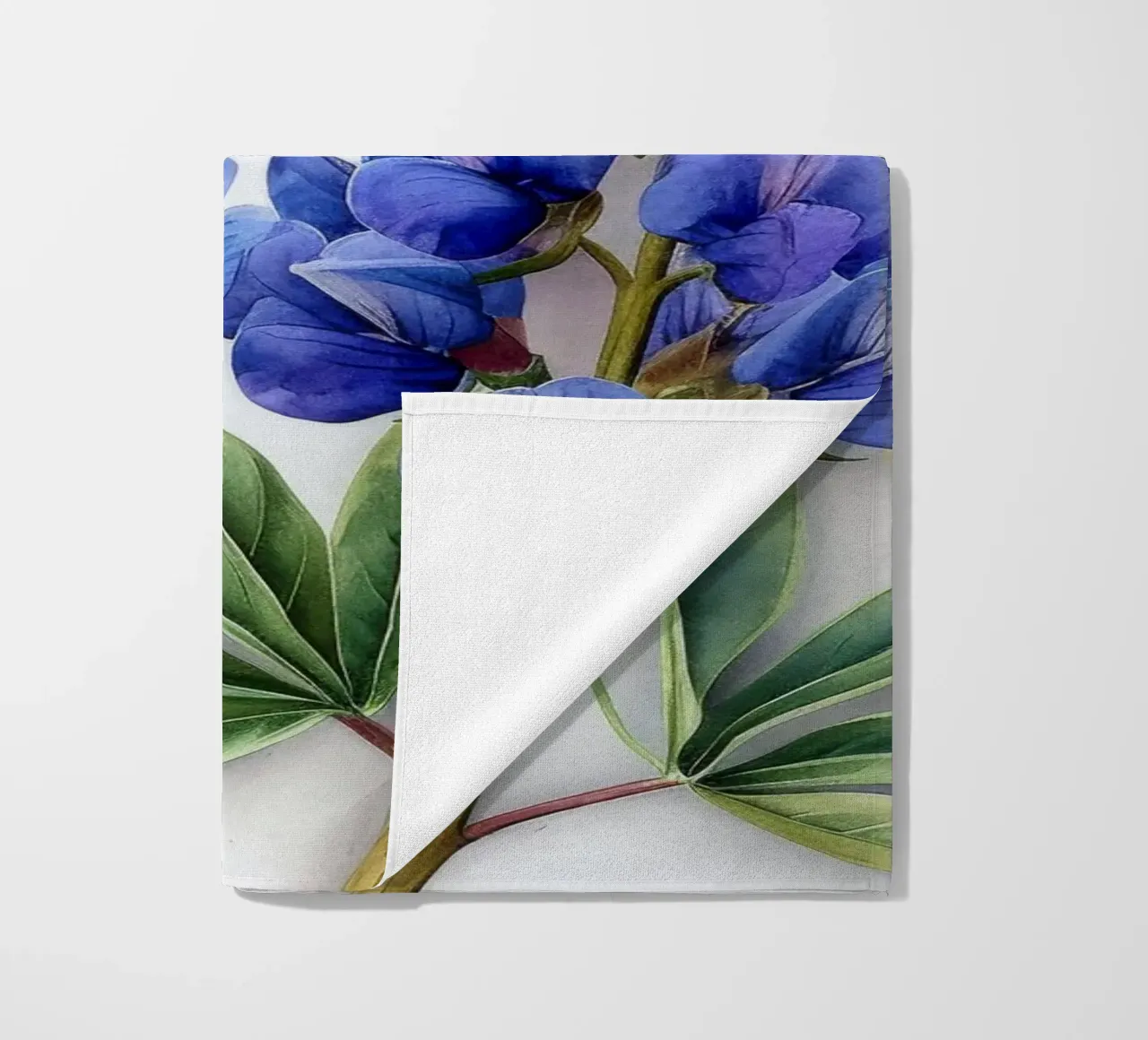 Falso fiore indaco 3 telo mare da Bold Blooms