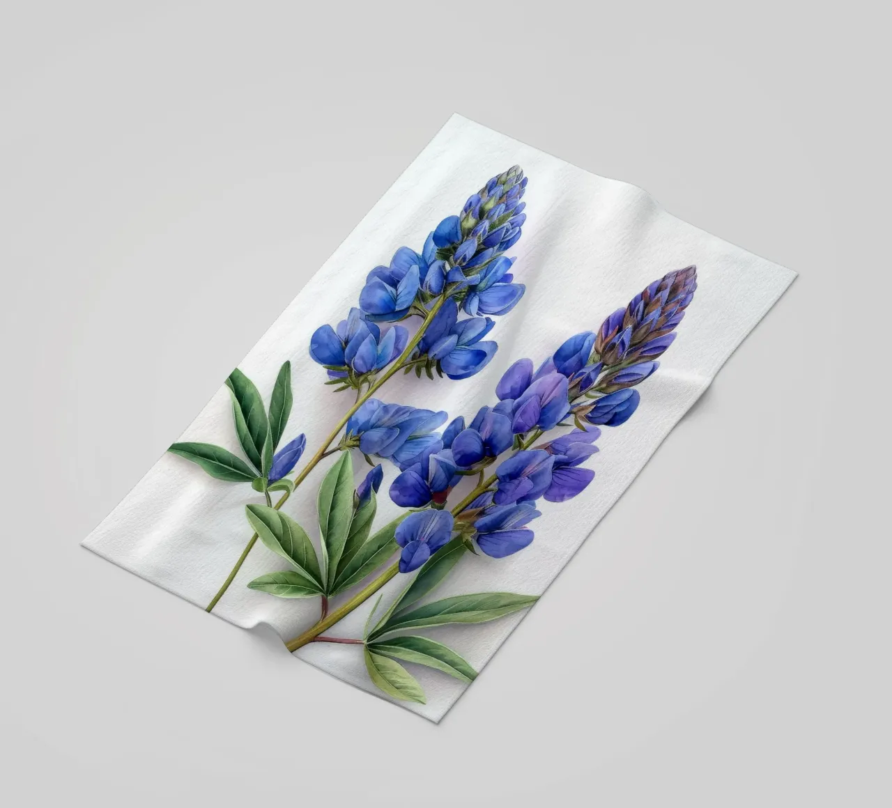 Falso fiore indaco 3 telo mare da Bold Blooms