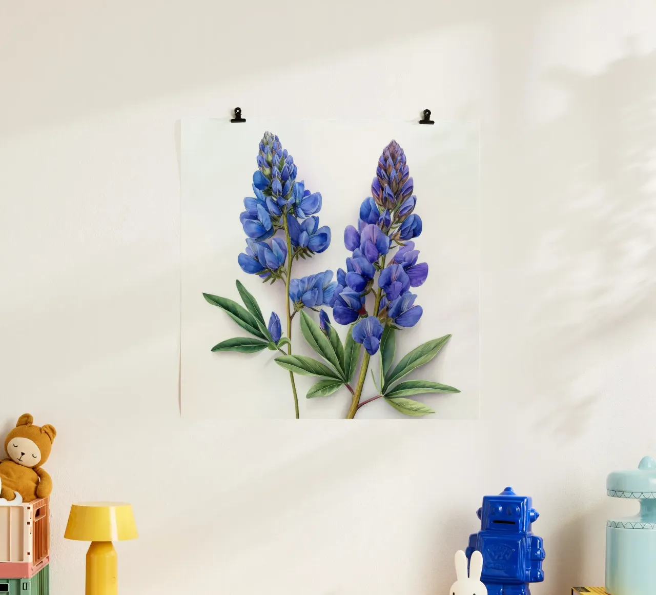 Falso fiore indaco 3 carta hahnemühle da Bold Blooms