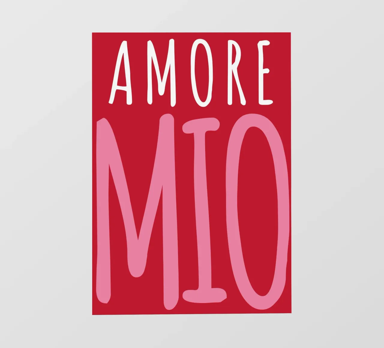 Amore mio, saying, Typography photo wallpaper by pdigitalprints