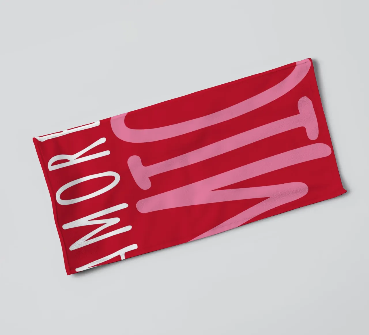 Amore mio, saying, Typography towel by pdigitalprints
