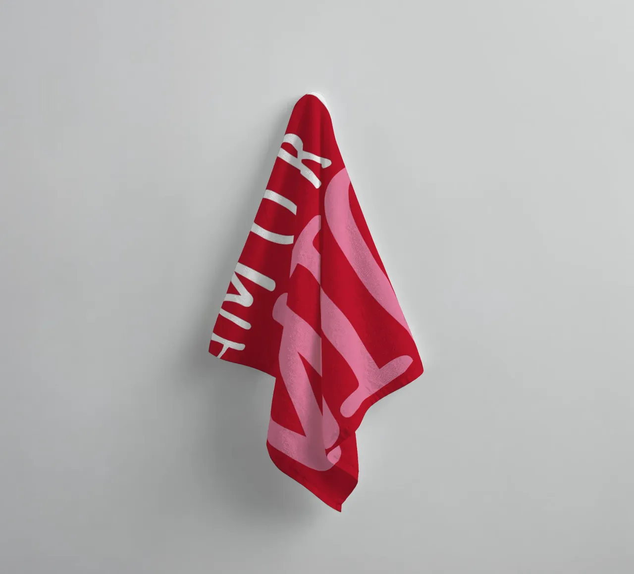 Amore mio, saying, Typography towel by pdigitalprints