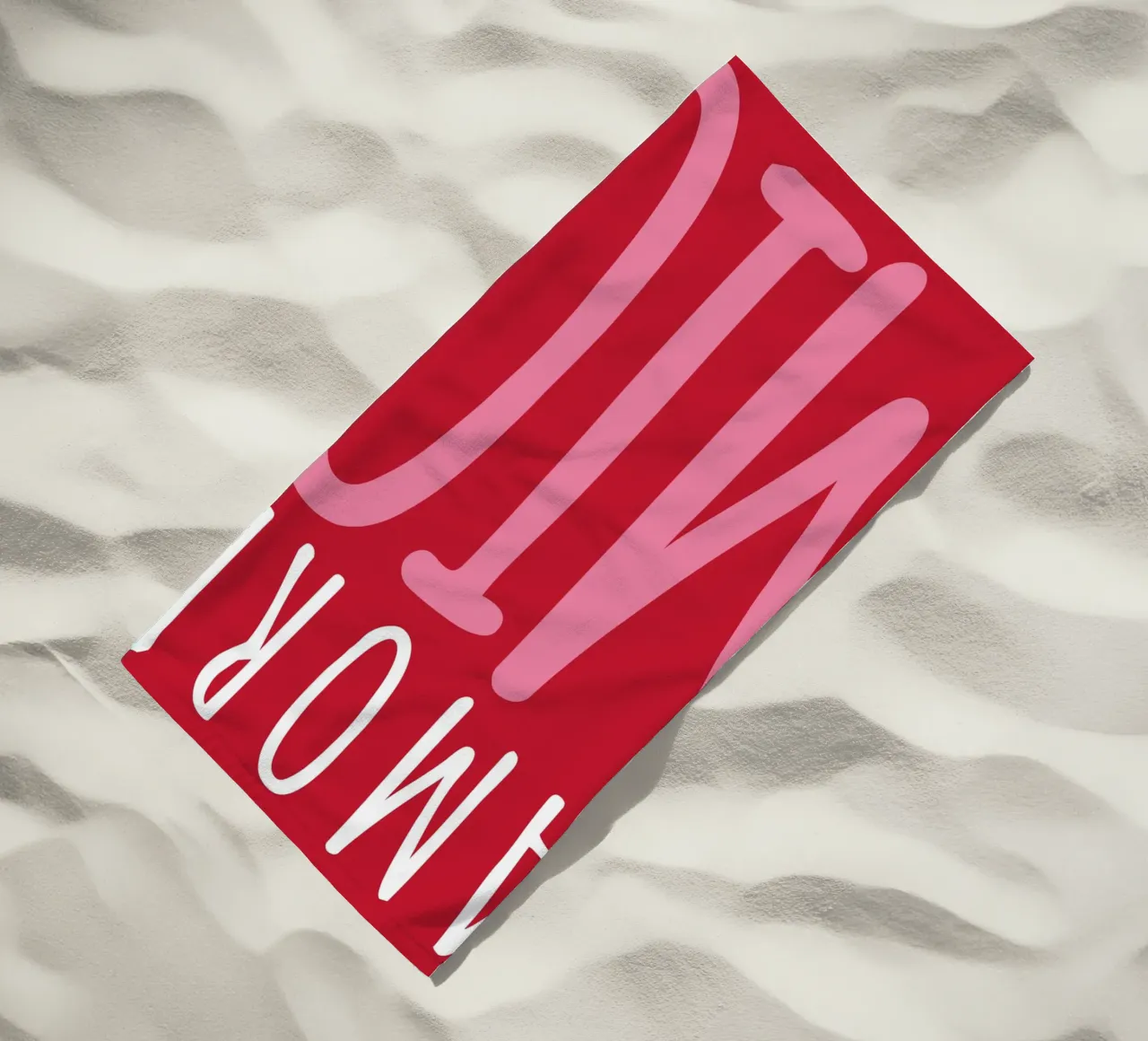 Amore mio, dire, Typographie serviette de plage de pdigitalprints