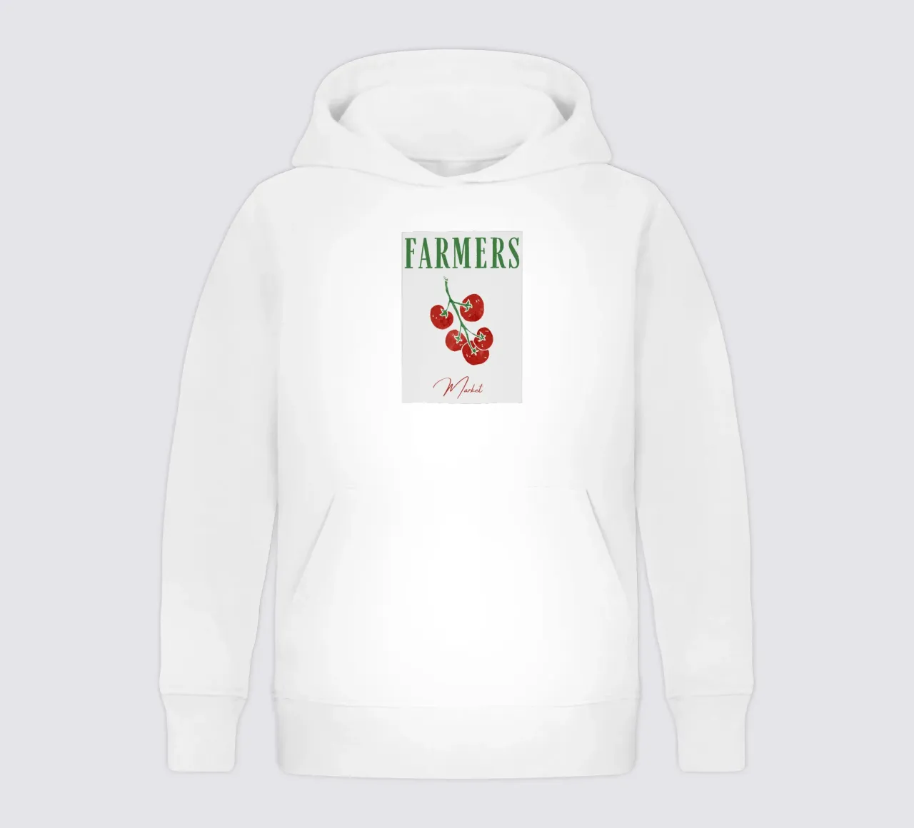 Mercato contadino, Pomodori, retro vintage felpa bambino con cappuccio da pdigitalprints