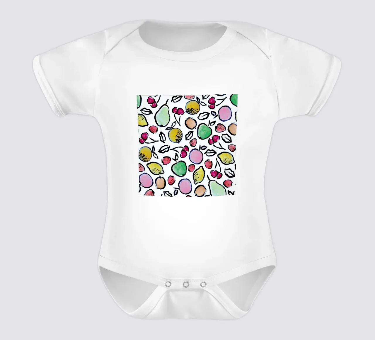 Fruit Salad body neonato maniche corte da Farina Kuklinski