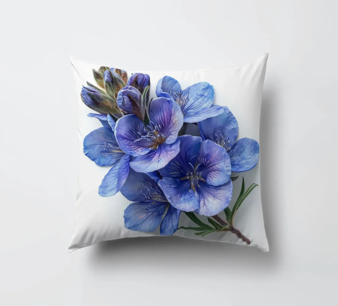 Falso fiore indaco 4 cuscino da Bold Blooms