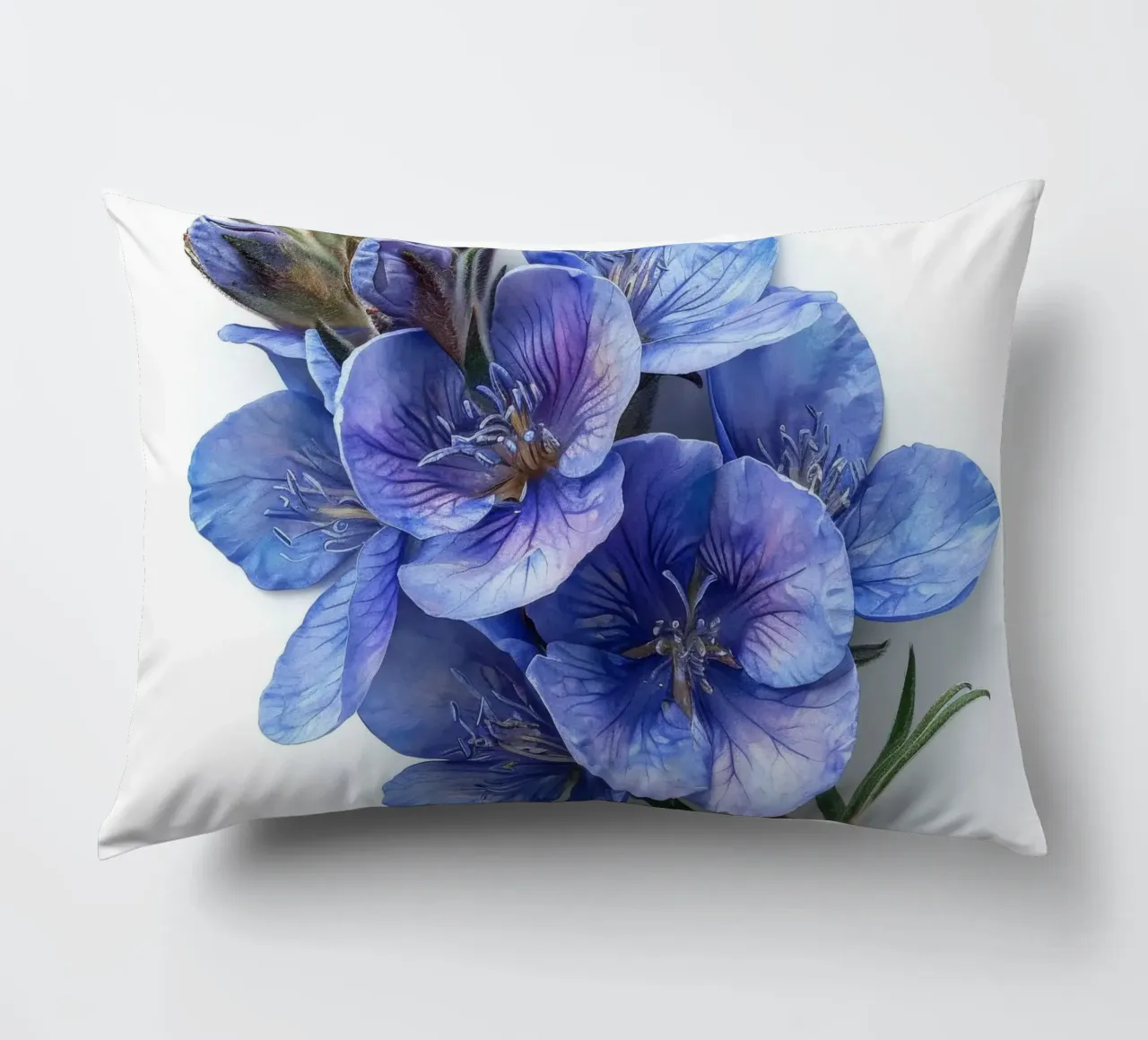 Falso fiore indaco 4 cuscino da Bold Blooms
