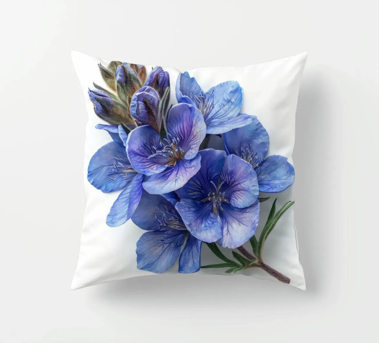 Falso fiore indaco 4 cuscino da Bold Blooms