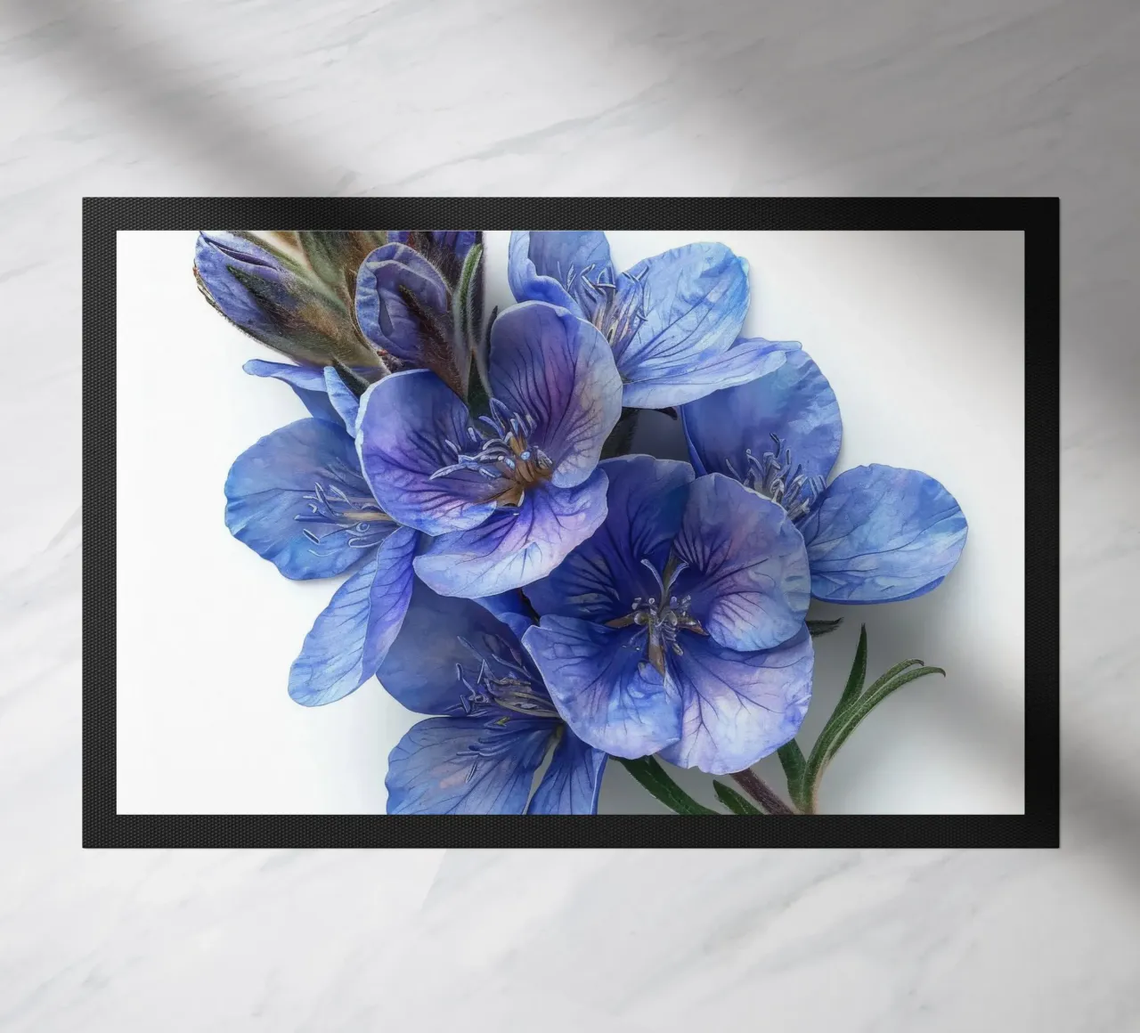Falso fiore indaco 4 zerbino da Bold Blooms