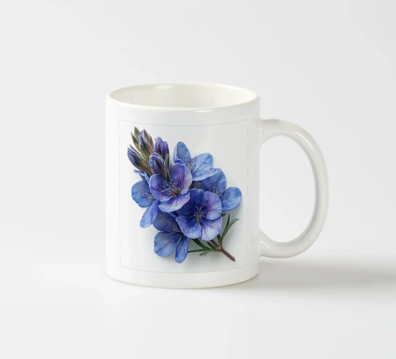 Falso fiore indaco 4 tazza in ceramica da Bold Blooms