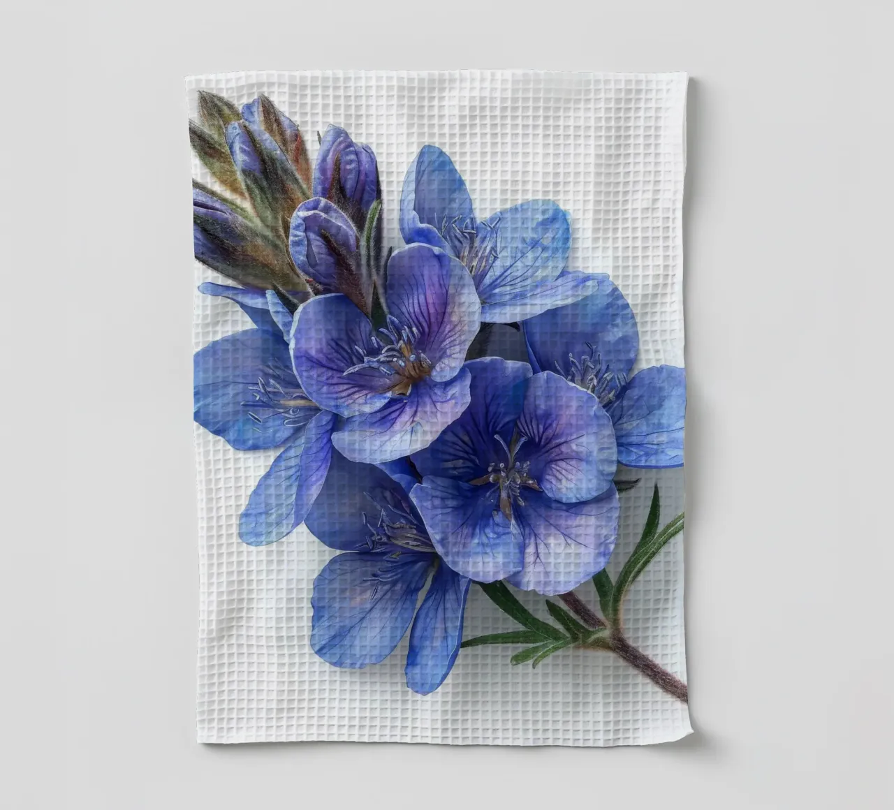 Falso fiore indaco 4 canovaccio da cucina da Bold Blooms