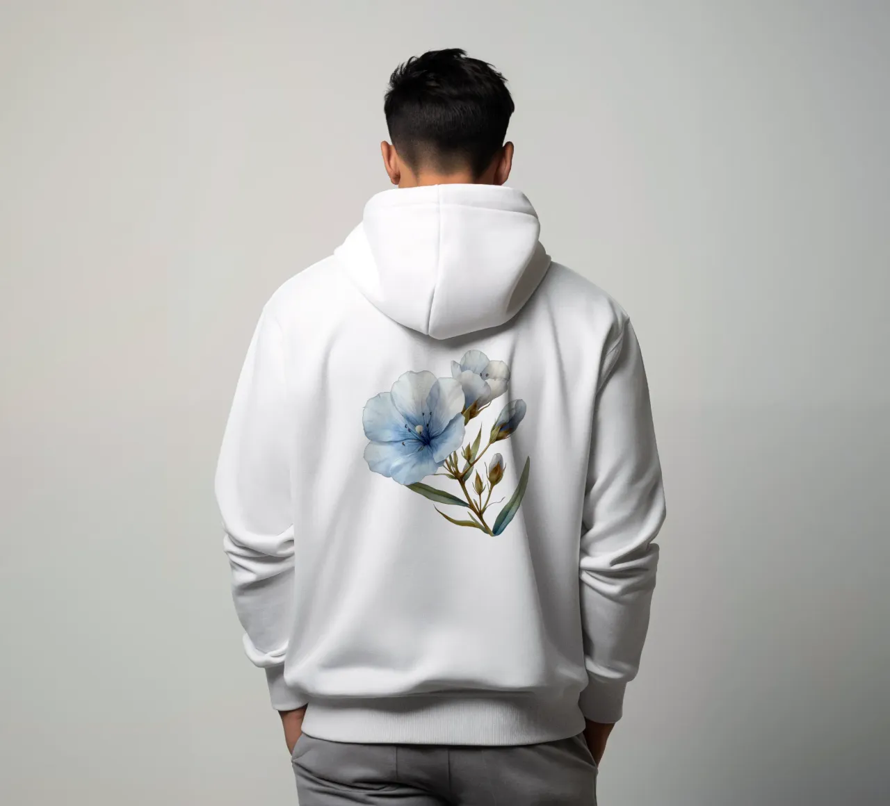 Fiore di lino 2 felpa con cappuccio da Bold Blooms