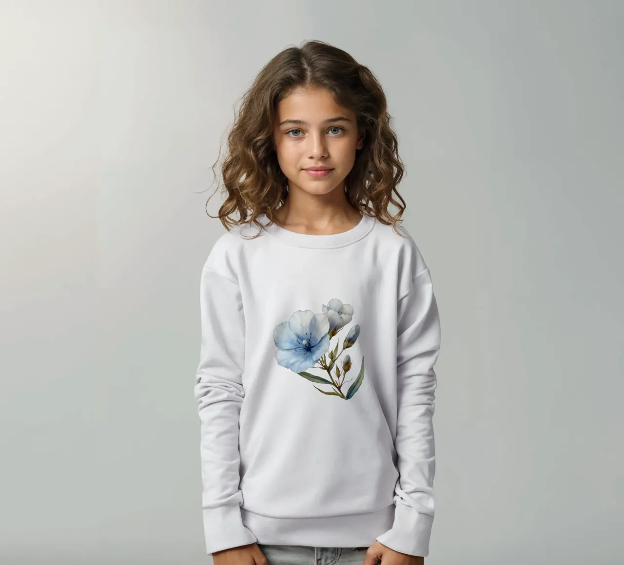 Fiore di lino 2 felpa bambino da Bold Blooms