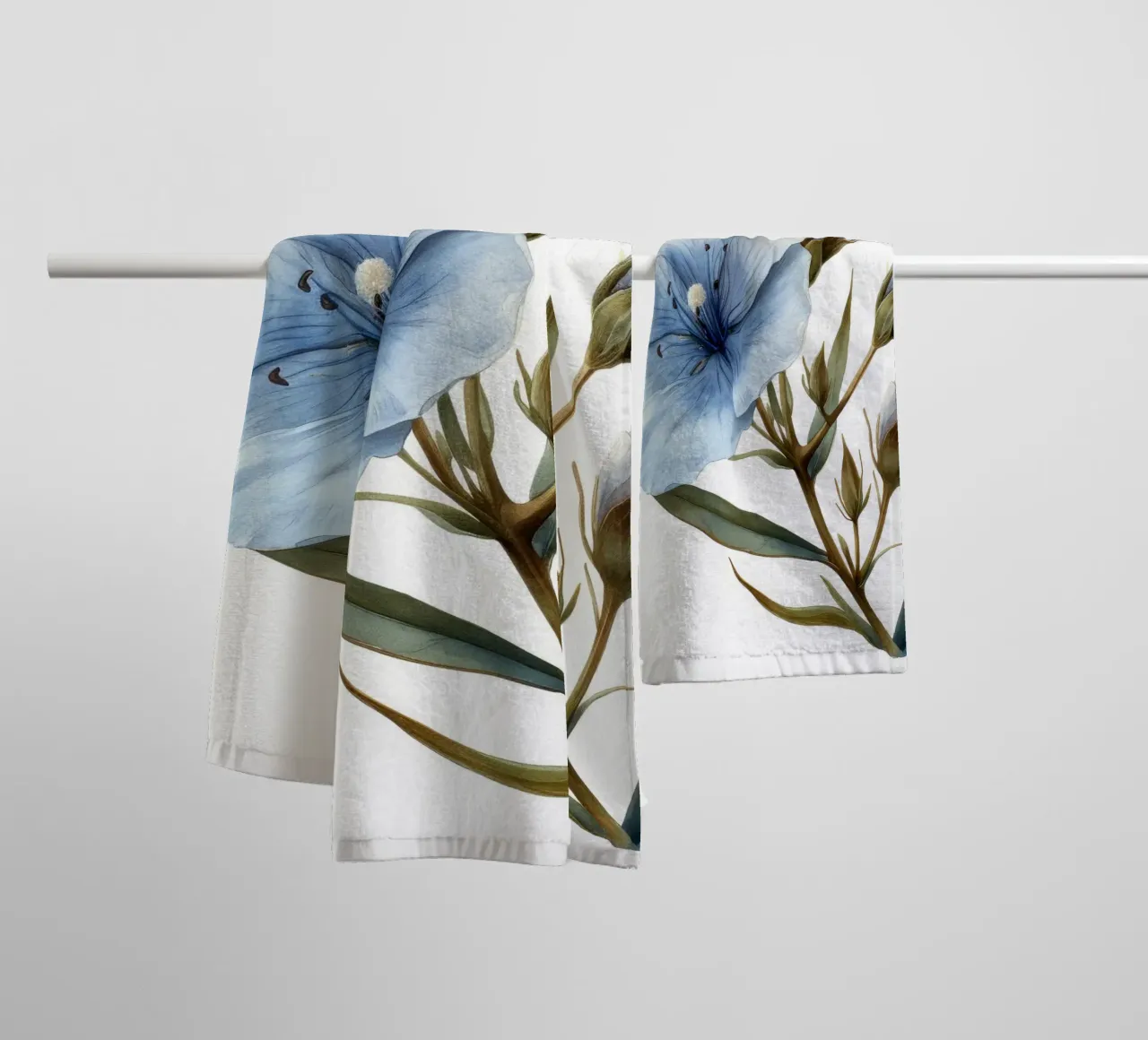 Fiore di lino 2 asciugamano da bagno da Bold Blooms