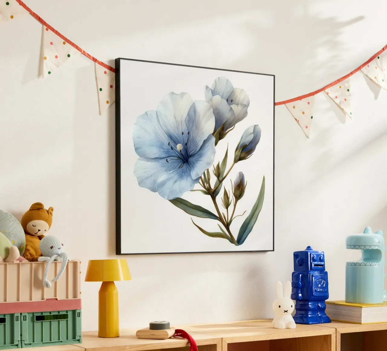 Fiore di lino 2 alluminio dibond da Bold Blooms