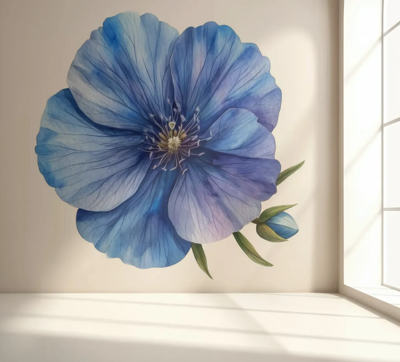Fleur de lin 3 papier peint photo de Bold Blooms