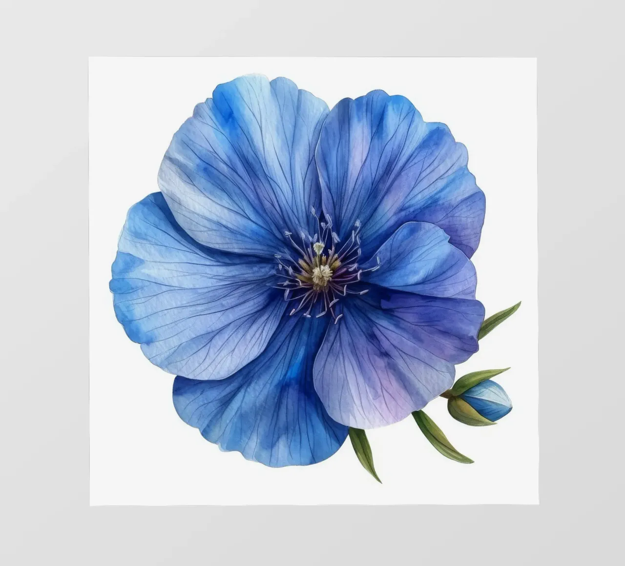 Fleur de lin 3 papier peint photo de Bold Blooms