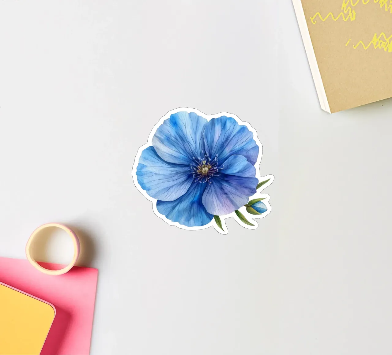 Flax Flower 3 sticker by Bold Blooms
