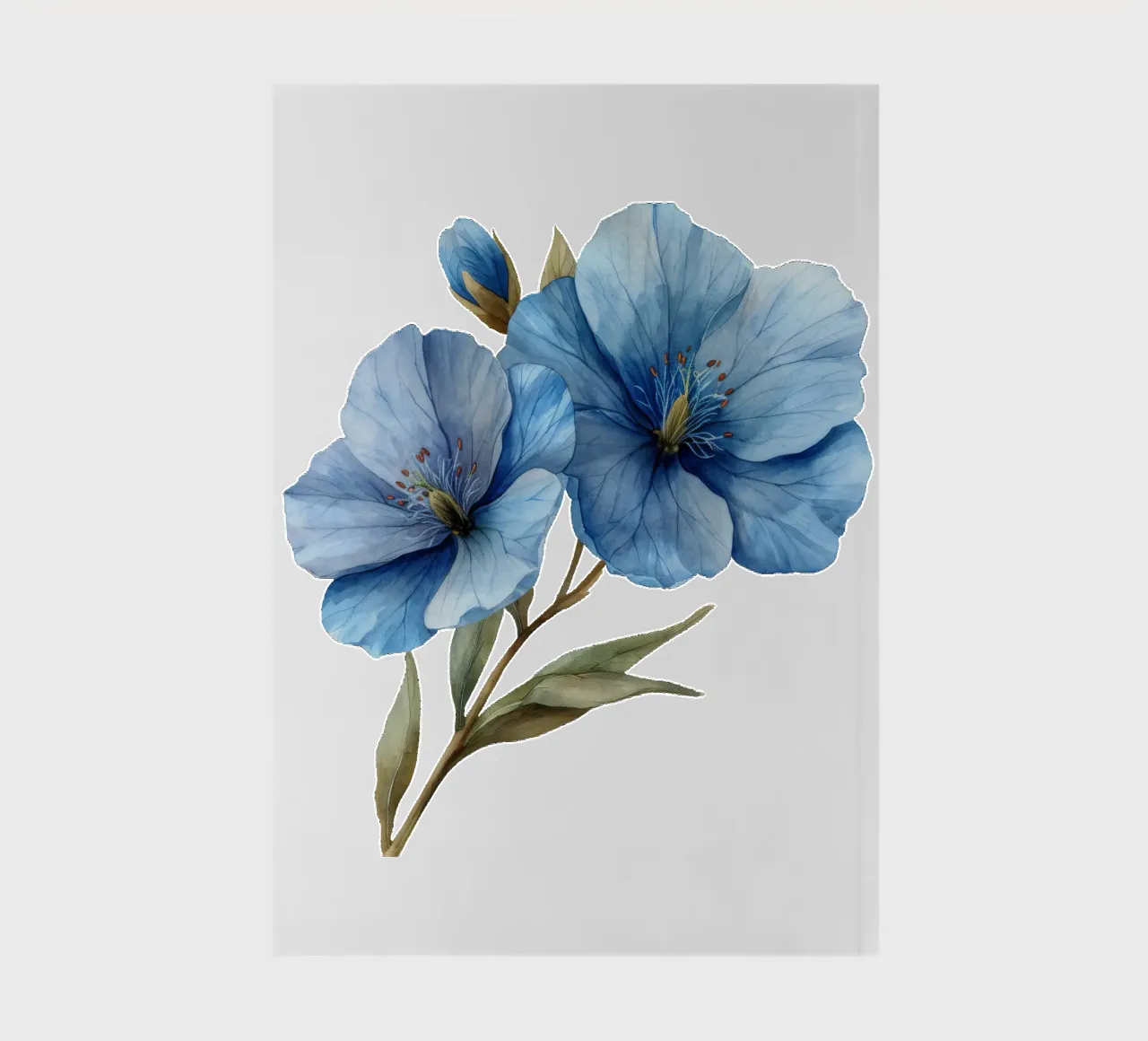 Fleur de lin 4 carnet de notes de Bold Blooms