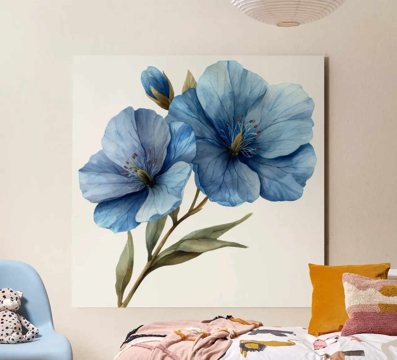 Fiore di lino 4 alluminio dibond da Bold Blooms