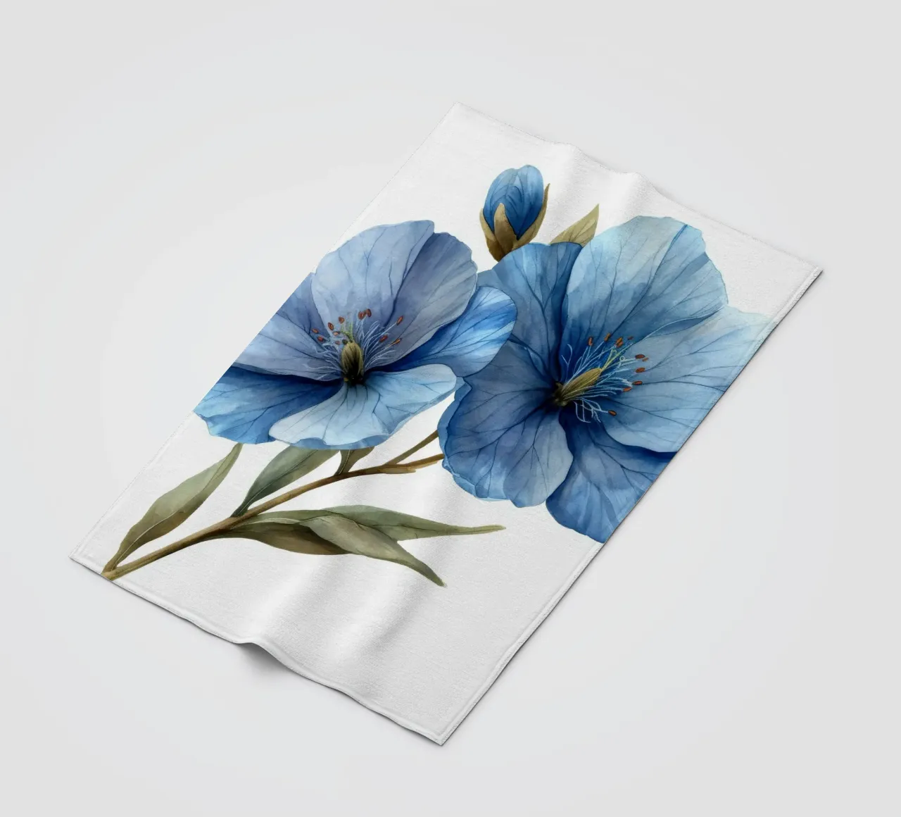 Fiore di lino 4 coperta in pile da Bold Blooms