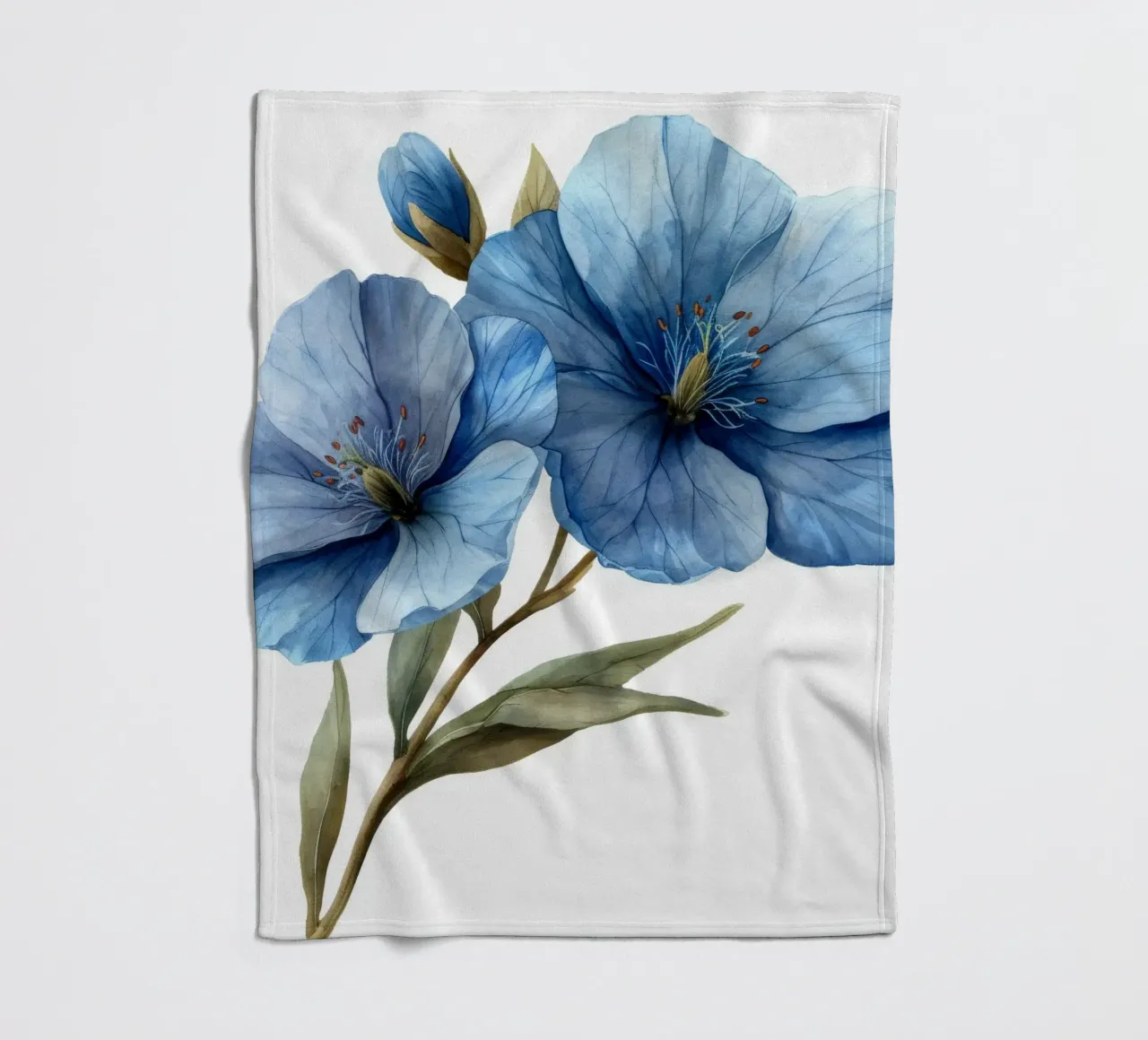 Fiore di lino 4 coperta in pile da Bold Blooms