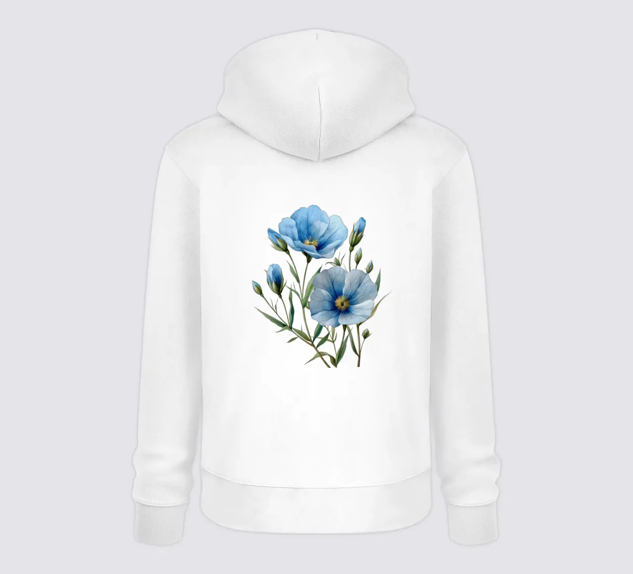 Fiore di lino 1 felpa con cappuccio da Bold Blooms