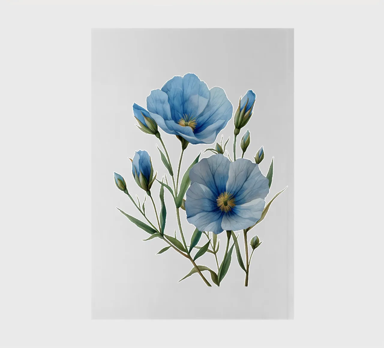 Fiore di lino 1 diario da Bold Blooms