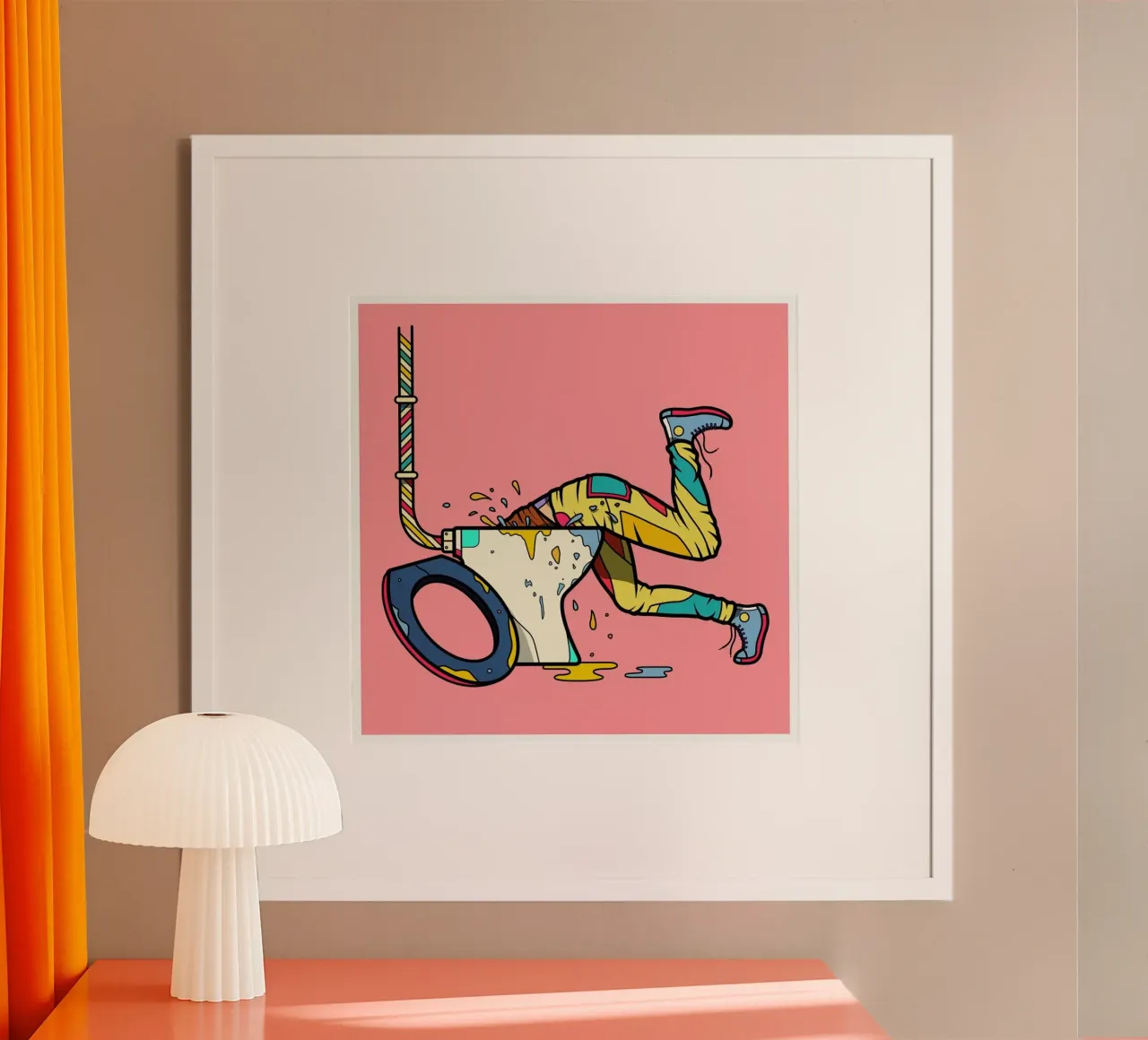Trainspotting poster con telaio in plastica da Van Orton Design