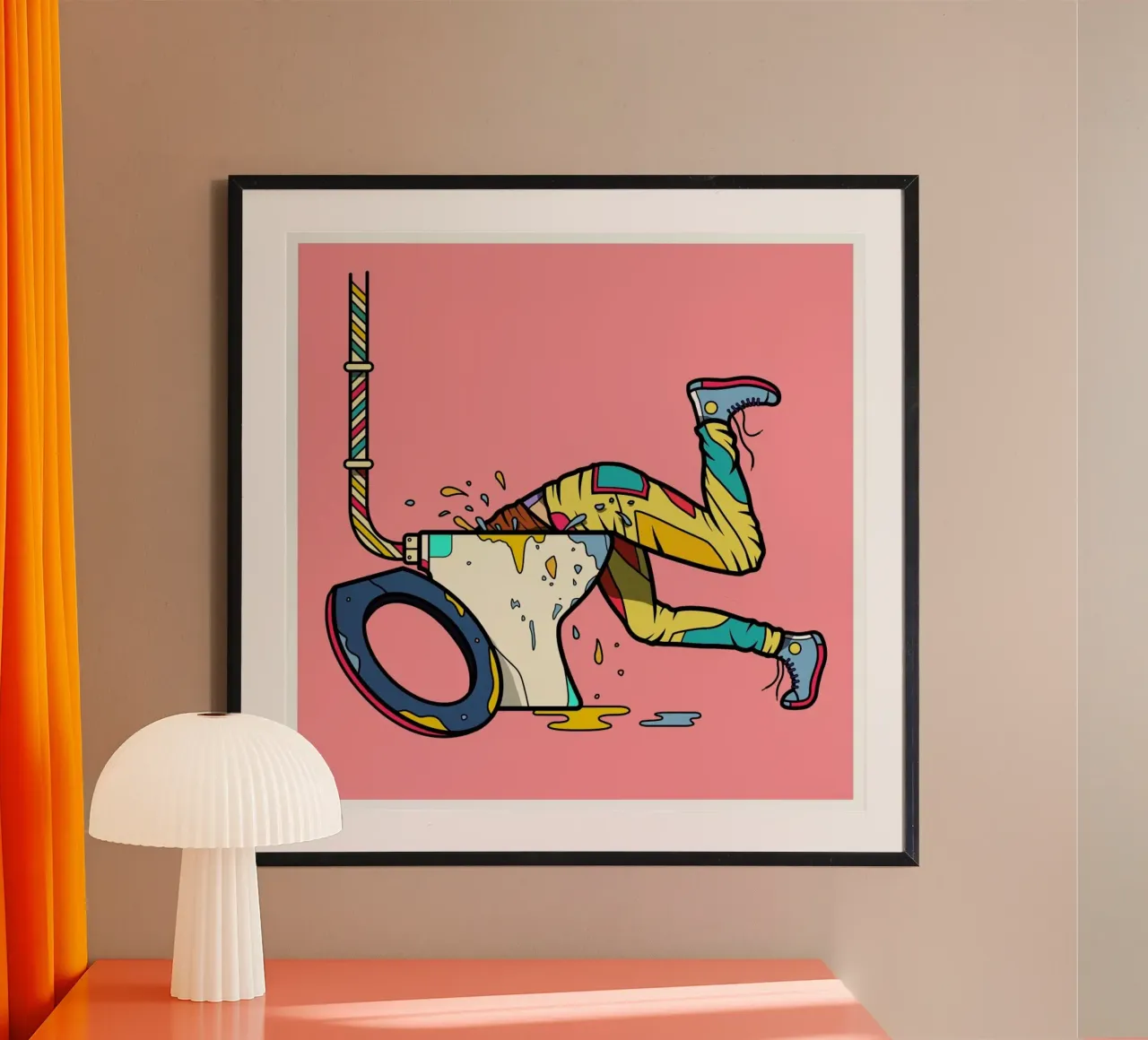 Trainspotting poster con telaio in plastica da Van Orton Design