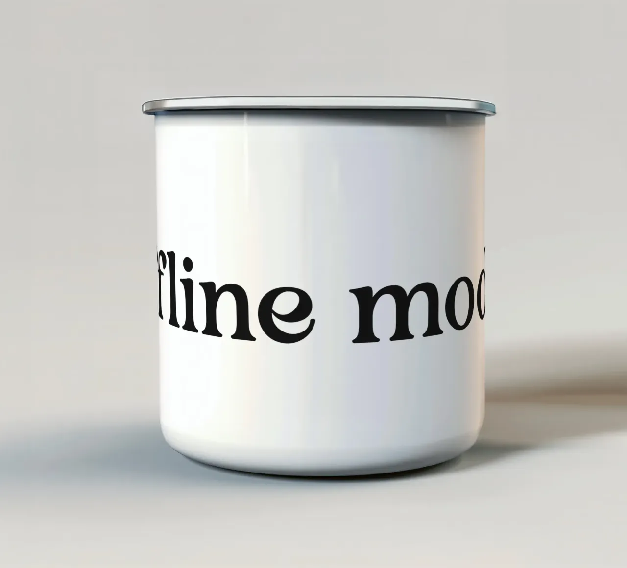 Offline Mode emaille mok van treechild