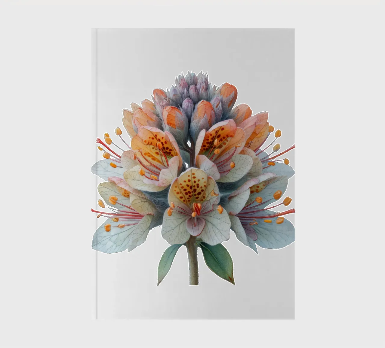 Foamflower 2 notebook by Bold Blooms