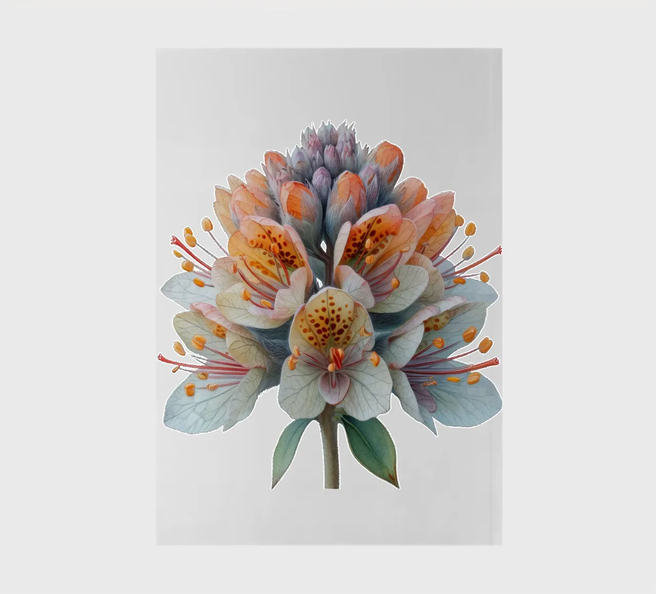 Foamflower 2 notebook by Bold Blooms