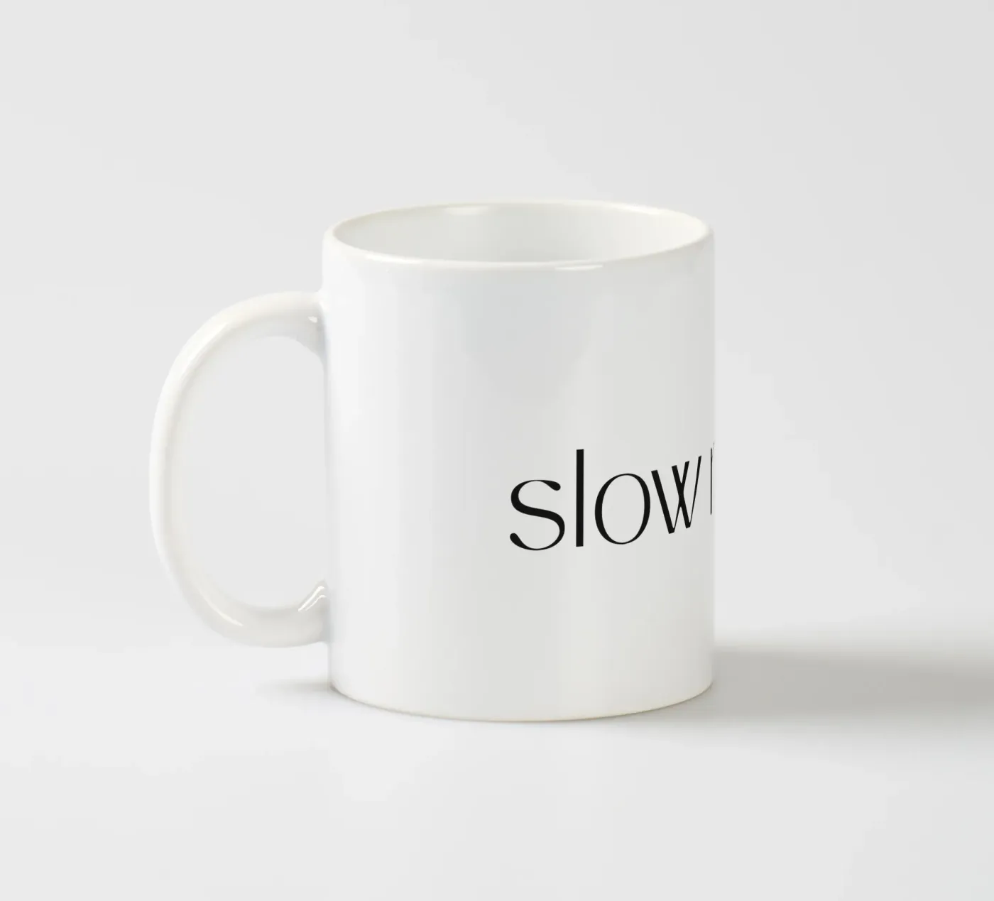 Slow Mode ceramic mug by treechild