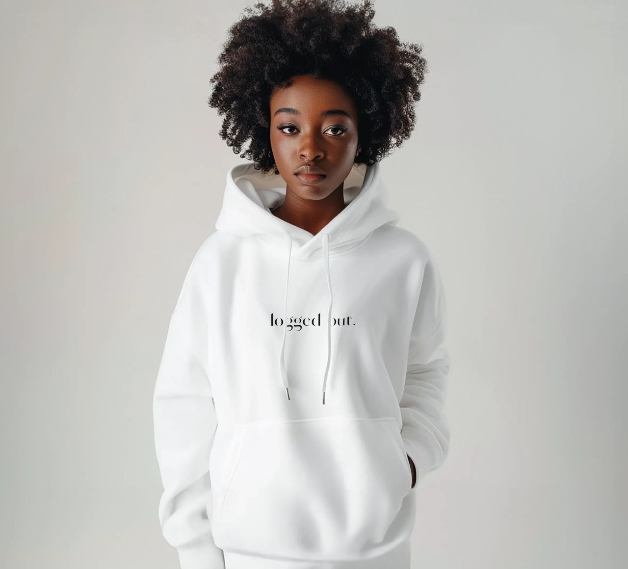 Logged Out felpa con cappuccio da treechild