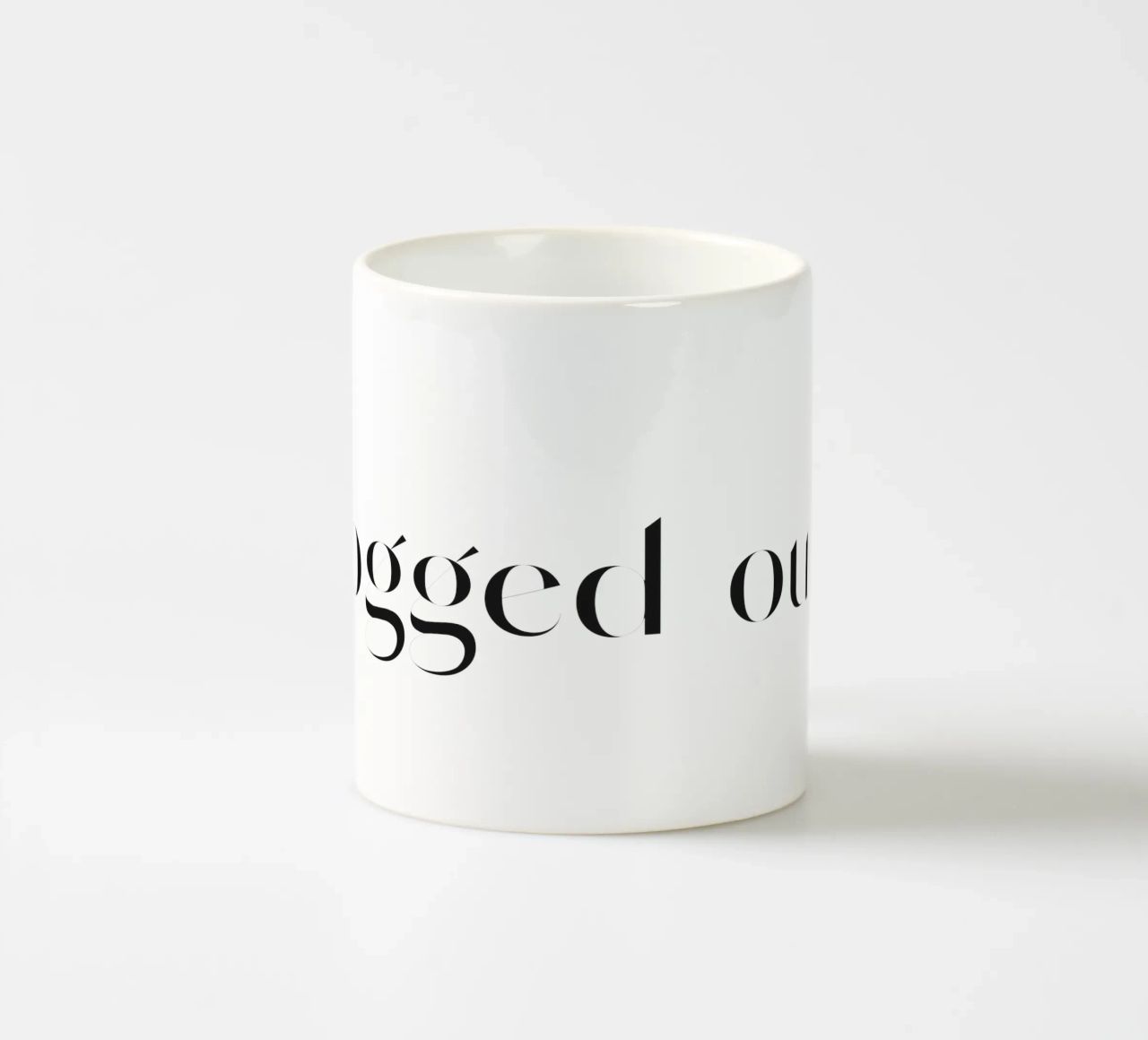 Logged Out tazza in ceramica da treechild