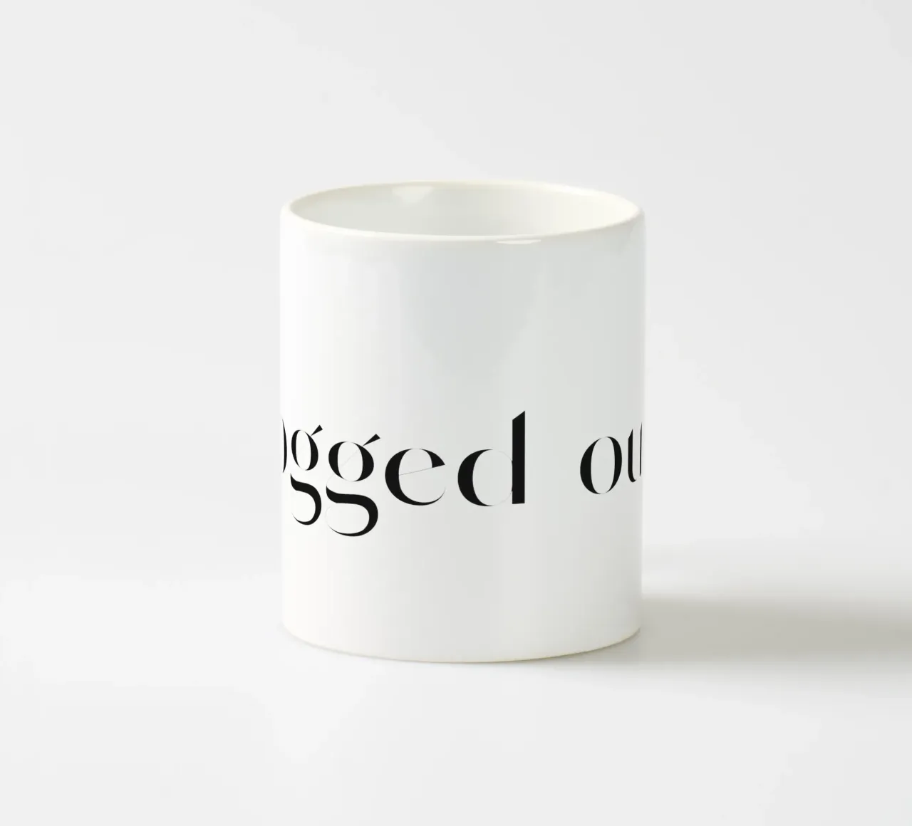 Logged Out Keramik Tasse von treechild