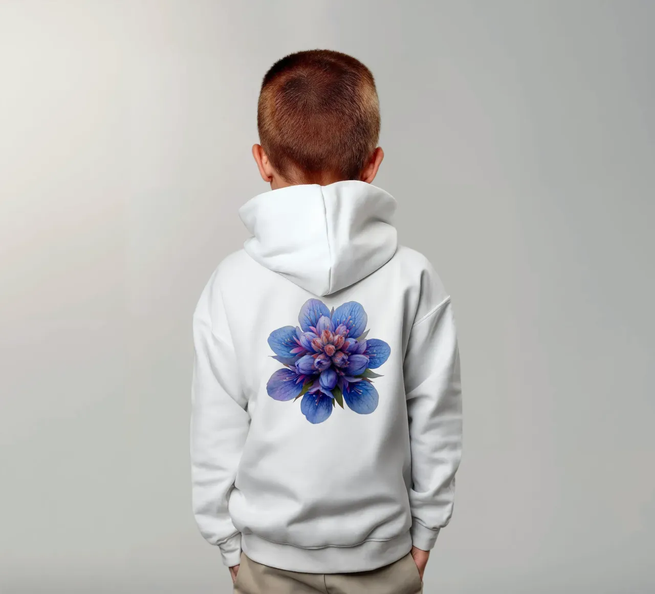 Foamflower 4 kids hoodie by Bold Blooms