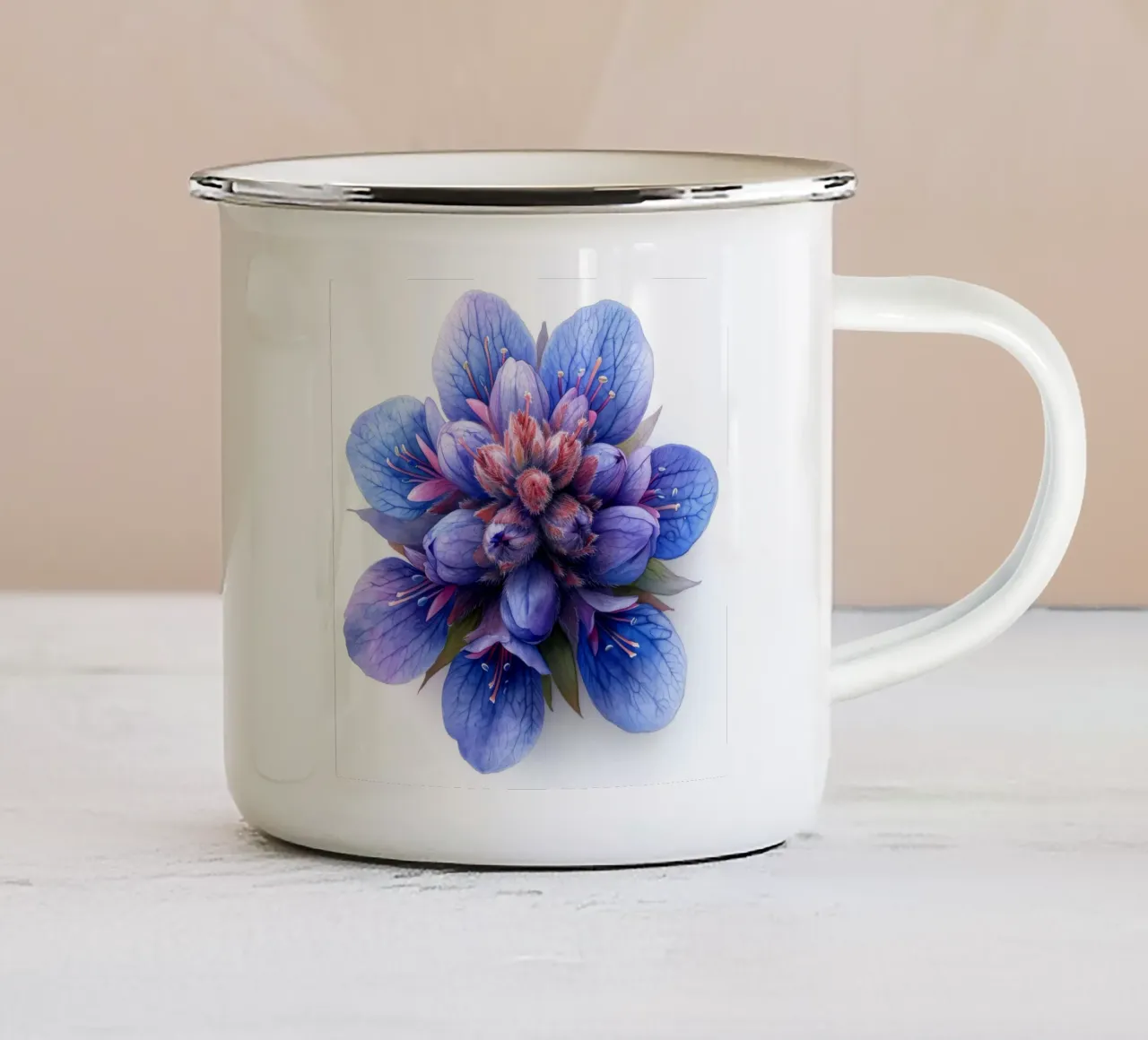 Fiore di schiuma 4 tazza in smalto da Bold Blooms