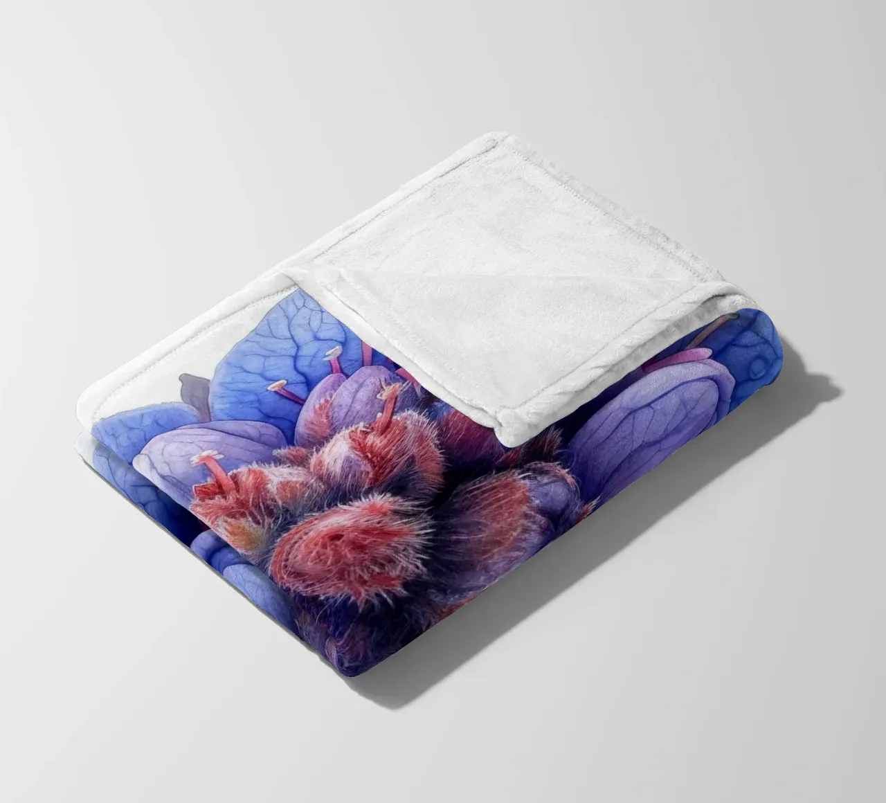 Foamflower 4 fleece blanket by Bold Blooms