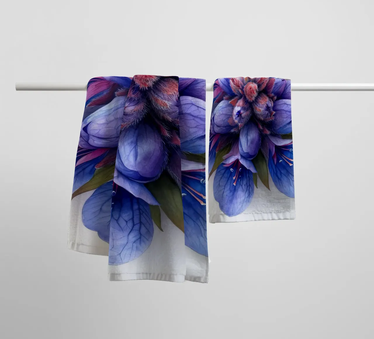 Foamflower 4 towel by Bold Blooms