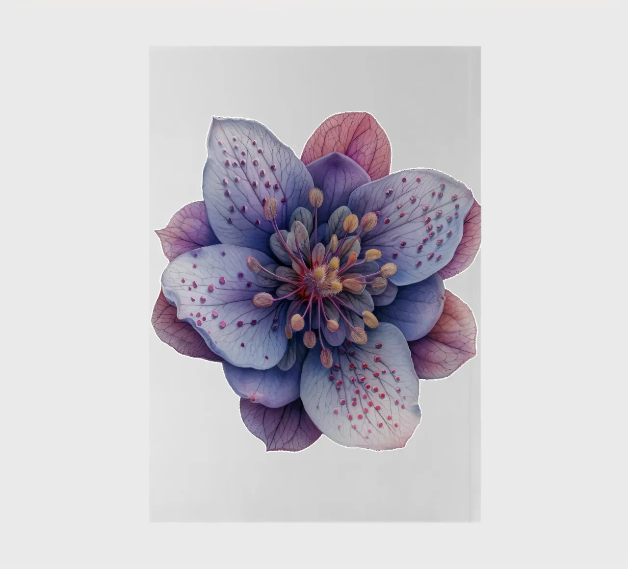 Foamflower 1 notebook by Bold Blooms