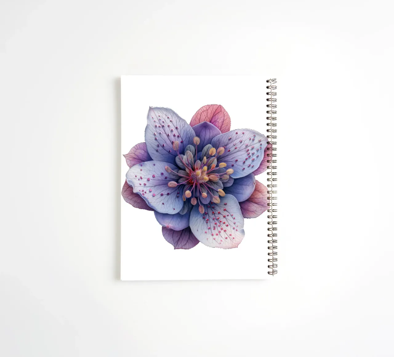 Foamflower 1 spiral notebook by Bold Blooms